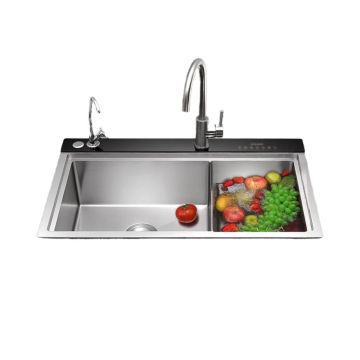 hand made intelligent screen touch stainless steel kitchen bathroom sink